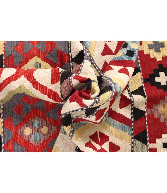 203x154 cm Handgewebter Traditioneller Kelim Teppich Woll
