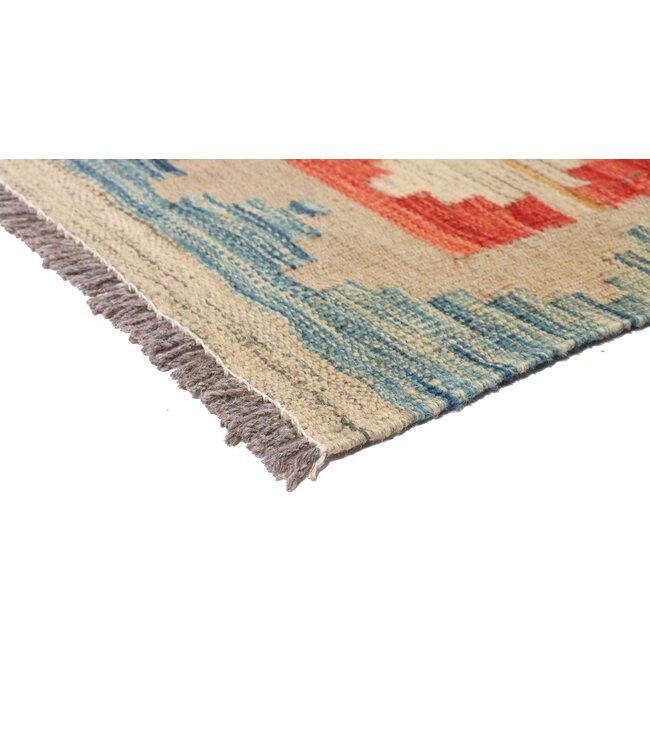 202x151 cm Handgewebter Traditioneller Kelim Teppich Woll