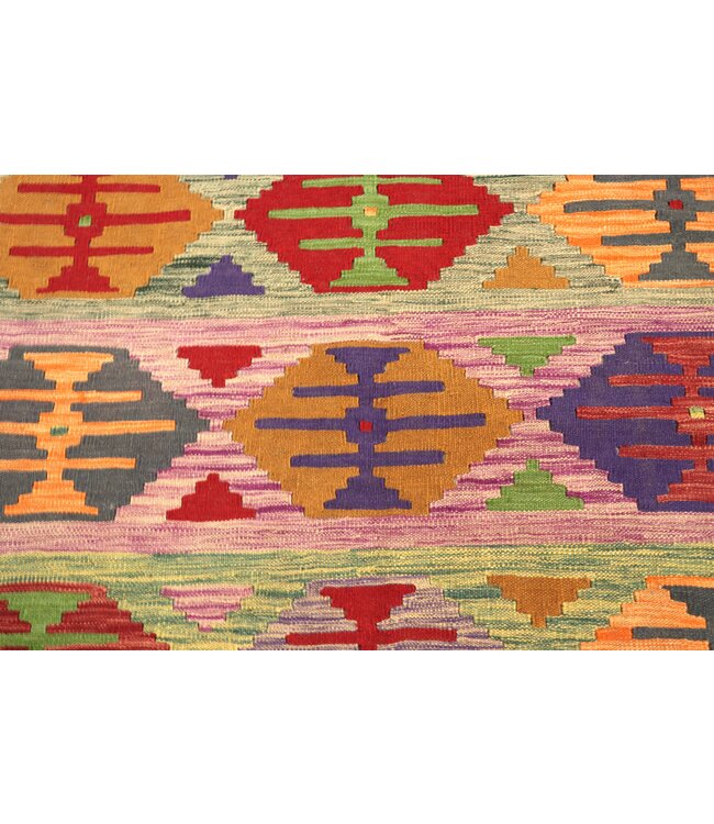 208x148 cm Handgewebter Traditioneller Kelim Teppich Woll