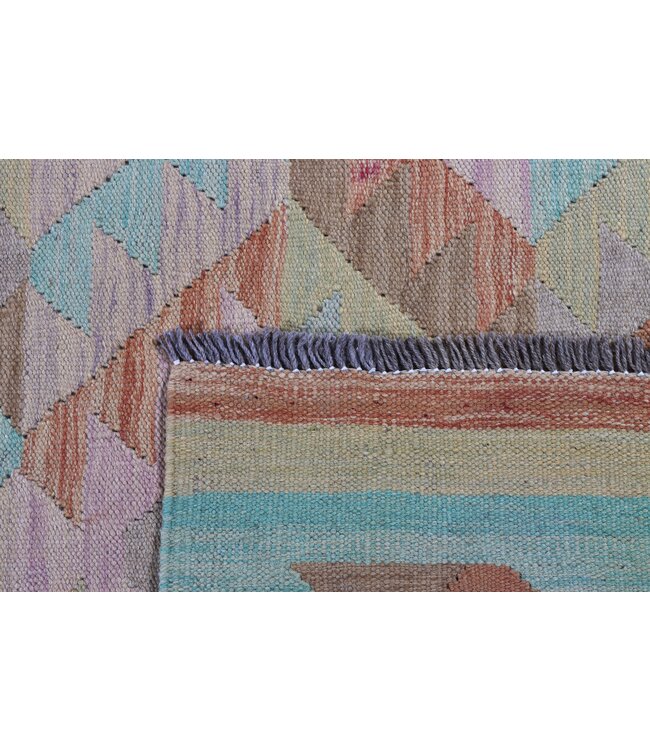 193x142 cm Handwoven Traditional Kelim Area Rug Wool Carpet