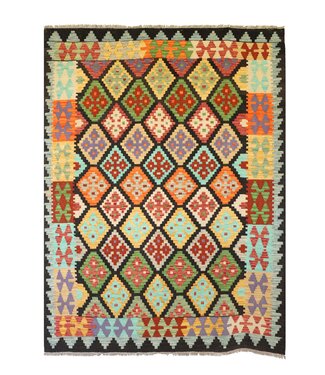 Kelimshop 201x154 cm Handwoven Traditional Kelim Area Rug Wool Carpet Kelimshop 201x154 cm Handwoven Traditional Kelim Area Rug Wool Carpet