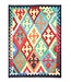Kelimshop 196x147 cm Handgeweven Traditionele Kelim Vloerkleed Wol Tapijt