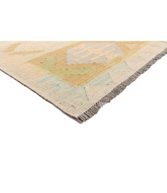 202x145 cm Handwoven Traditional Kelim Area Rug Wool Carpet