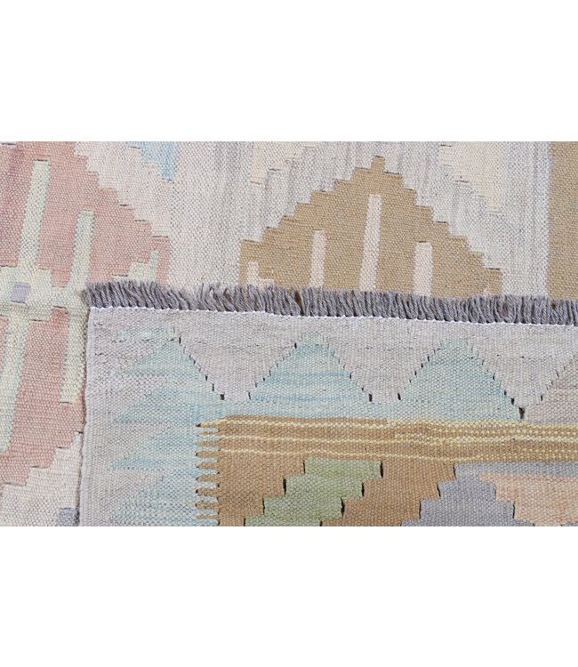 202x145 cm Handwoven Traditional Kelim Area Rug Wool Carpet