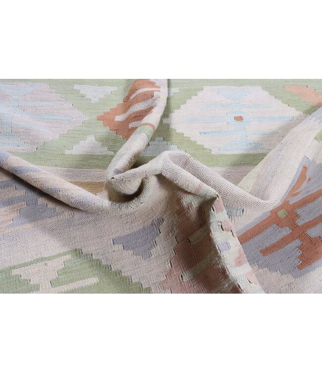 202x145 cm Handwoven Traditional Kelim Area Rug Wool Carpet