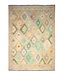Kelimshop 196x146 cm Handgeweven Traditionele Kelim Vloerkleed Wol Tapijt