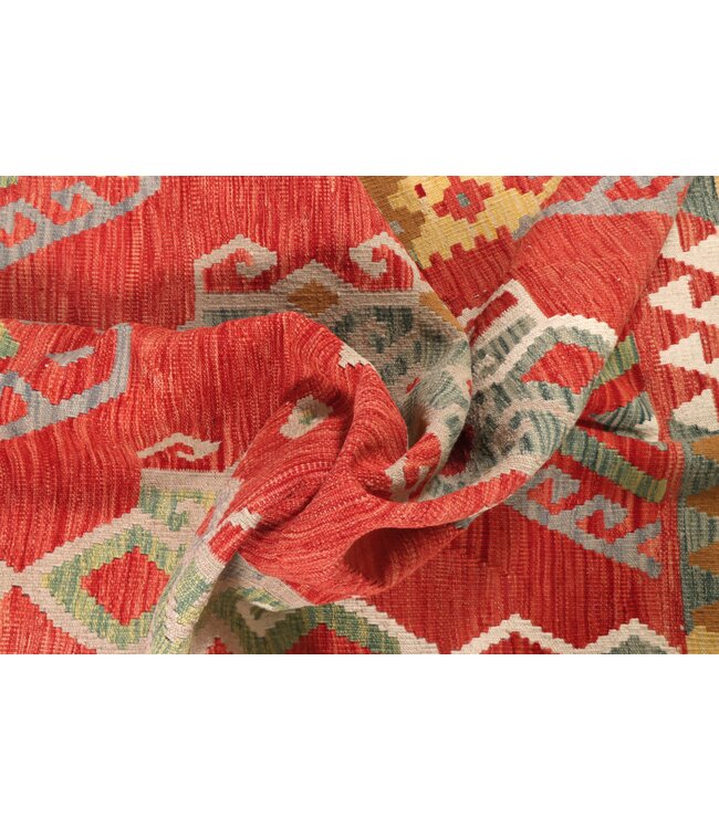 204x150 cm Handgewebter Traditioneller Kelim Teppich Woll