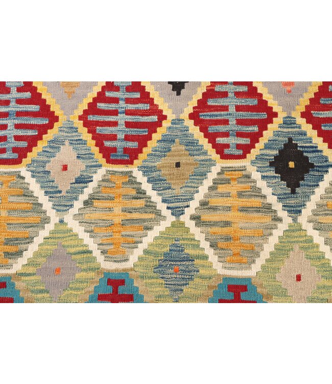 176x124 cm Handwoven Traditional Kelim Area Rug Wool Carpet