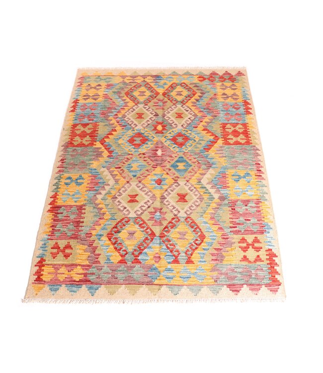 176x127  cm Handgewebter Traditioneller Kelim Teppich Woll