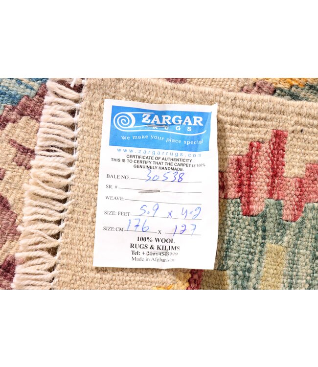 176x127  cm Handwoven Traditional Kelim Area Rug Wool Carpet