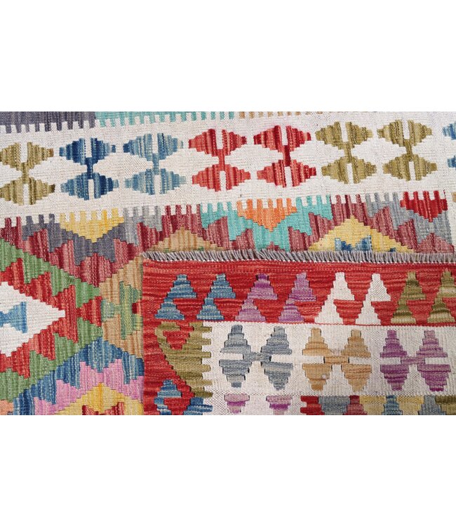 183x131  cm Handgewebter Traditioneller Kelim Teppich Woll