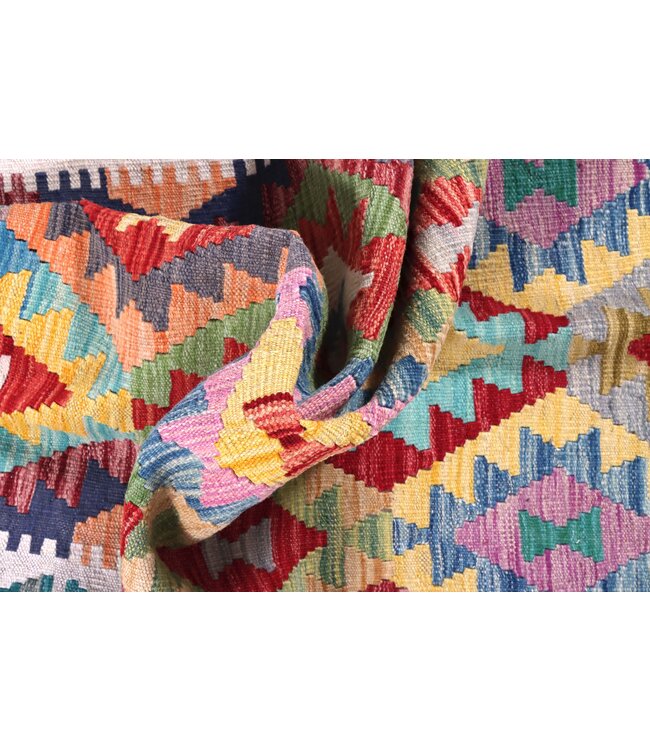 183x131  cm Handwoven Traditional Kelim Area Rug Wool Carpet