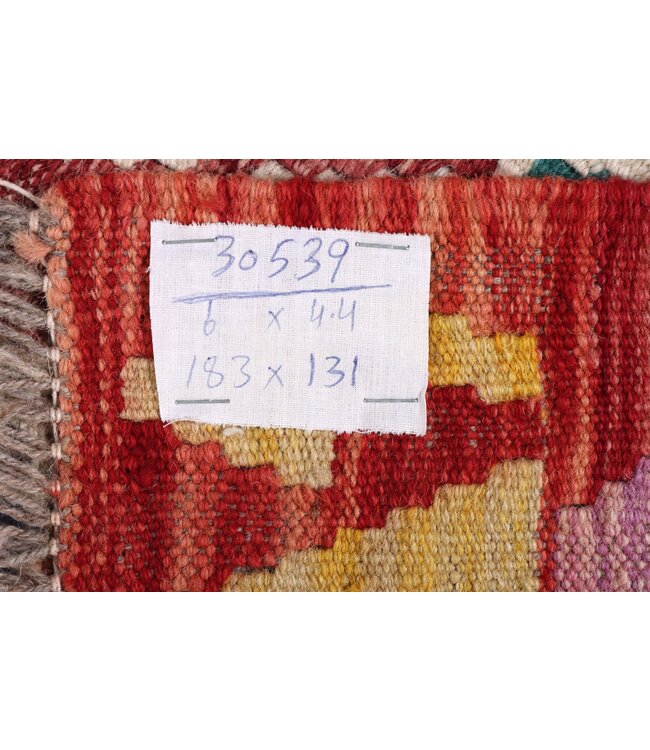 183x131  cm Handgewebter Traditioneller Kelim Teppich Woll