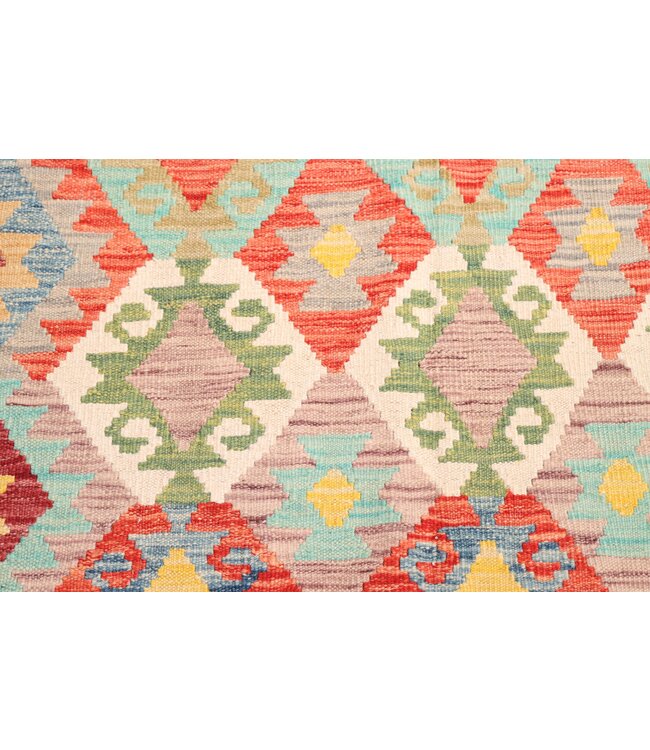 183x129  cm Handwoven Traditional Kelim Area Rug Wool Carpet
