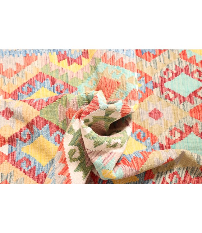 183x129  cm Handwoven Traditional Kelim Area Rug Wool Carpet