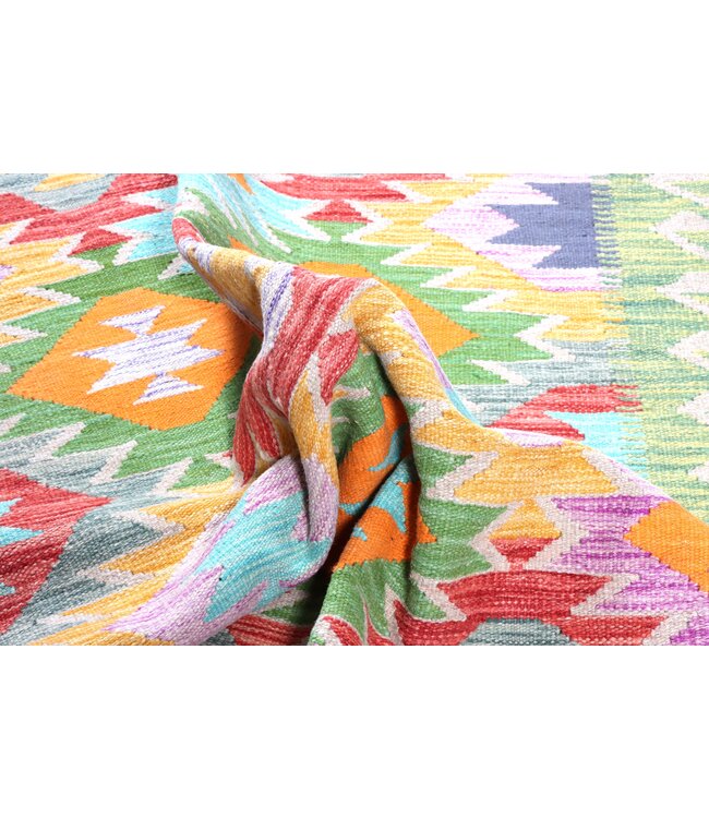 185x127 cm Handwoven Traditional Kelim Area Rug Wool Carpet