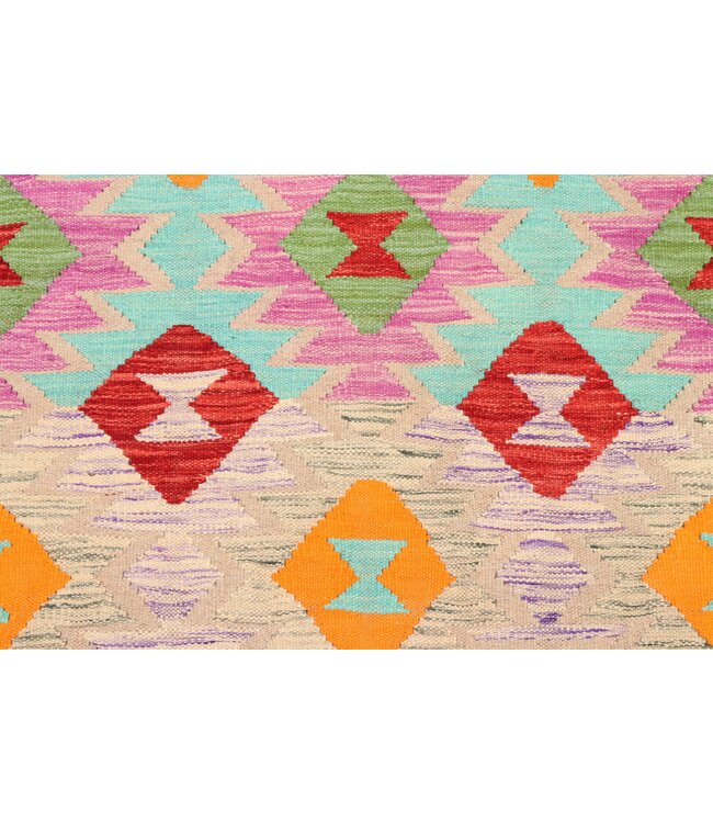 194x143 cm Handgewebter Traditioneller Kelim Teppich Woll