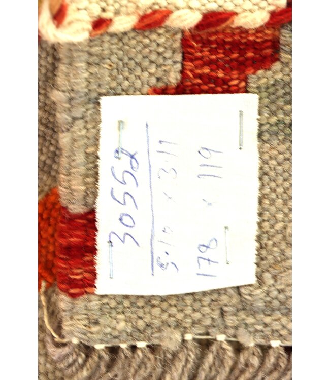 178x119 cm Handwoven Traditional Kelim Area Rug Wool Carpet