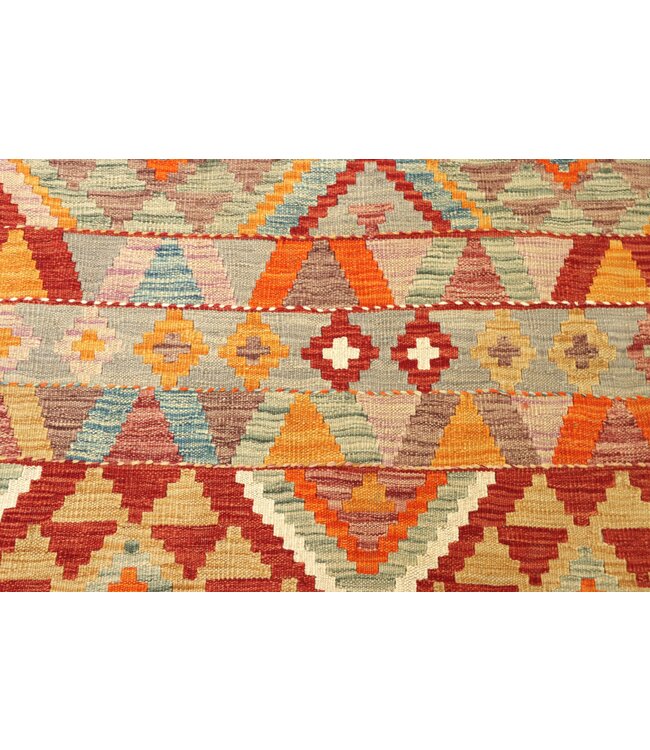 171x117 cm Handgewebter Traditioneller Kelim Teppich Woll