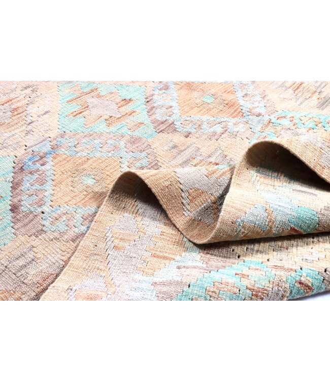 172x119 cm Handgeweven Traditionele Kelim Vloerkleed Wol Tapijt