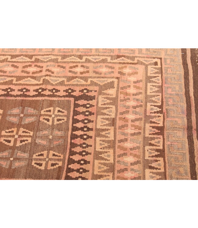 142x100cm Vintage Kelim teppich im alten Stil aus 100 % Wolle Maimana