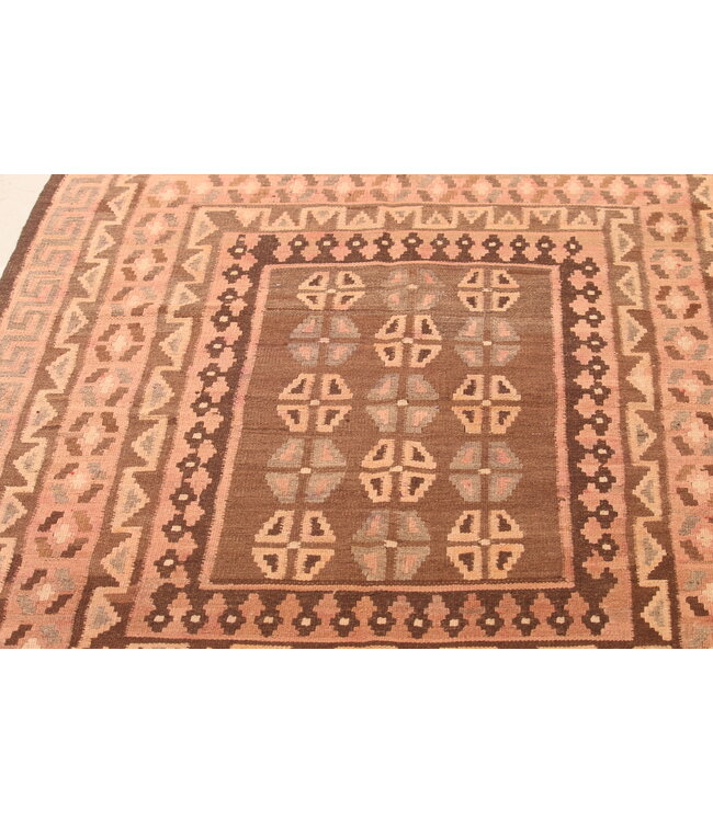 142x100cm Vintage Kelim teppich im alten Stil aus 100 % Wolle Maimana