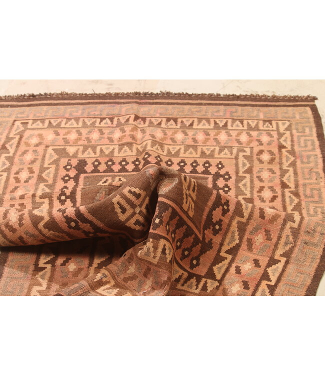 142x100cm Vintage Kelim teppich im alten Stil aus 100 % Wolle Maimana