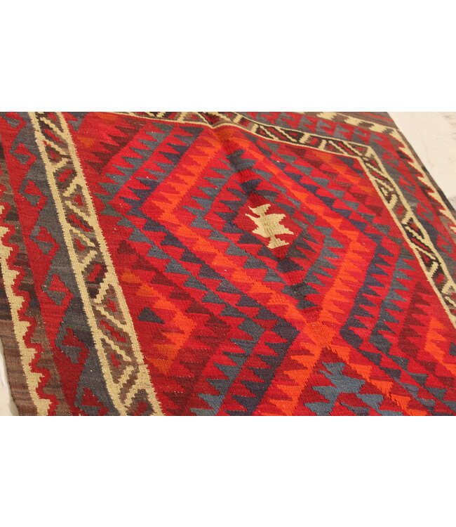 203x107cm Vintage Kilim Old style 100% wool Kilim Rug Maimana