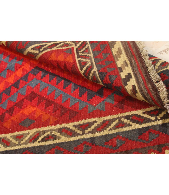 203x107cm Vintage Kelim Oude stijl 100% wollen Kelim Tapijt Maimana