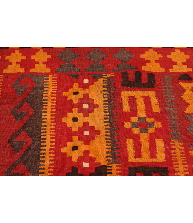 446x279cm Vintage Kelim teppich im alten Stil aus 100 % Wolle Maimana