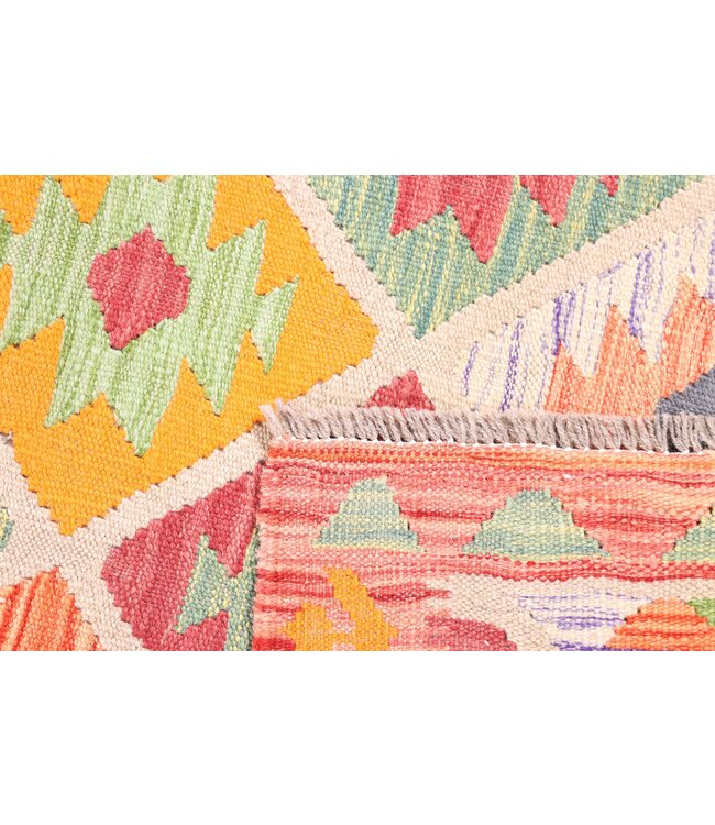 254x83 cm Handwoven Kelim Runner Wool Rug