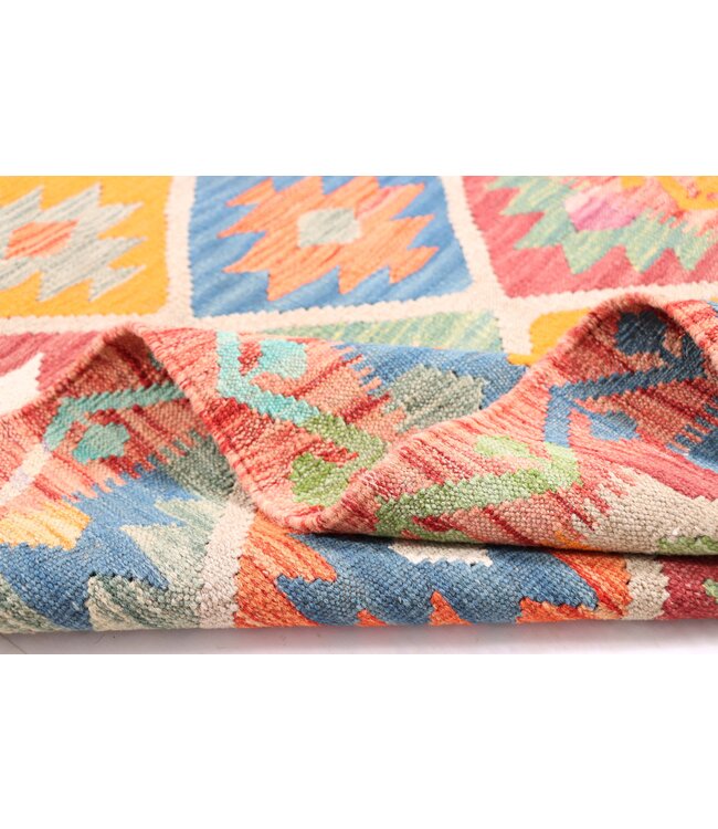 254x83 cm Handwoven Kelim Runner Wool Rug