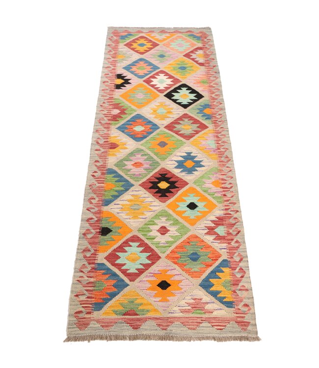 248x83 cm Handwoven Kelim Runner Wool Rug