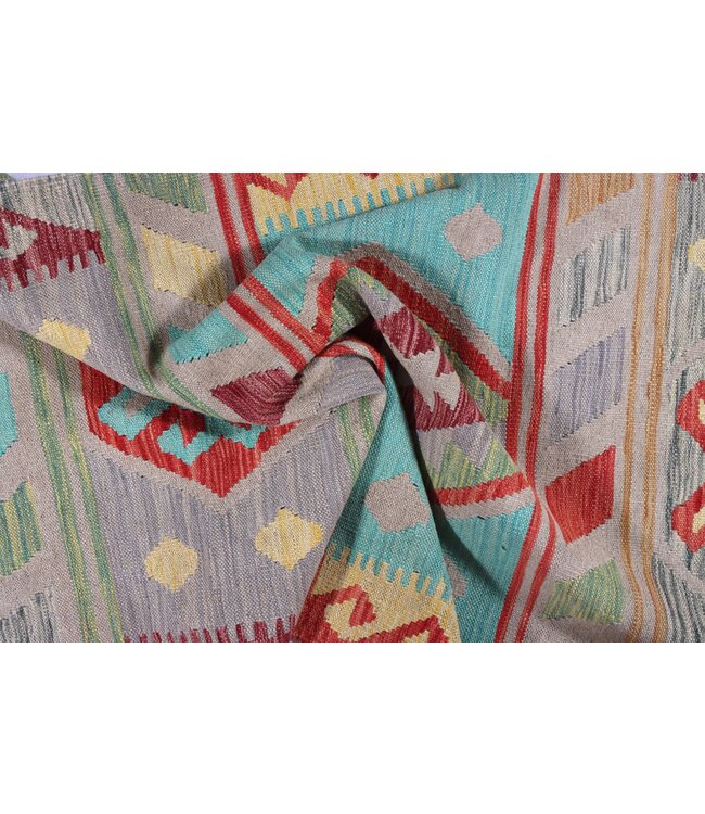 297x88 cm Handwoven Kelim Runner Wool Rug