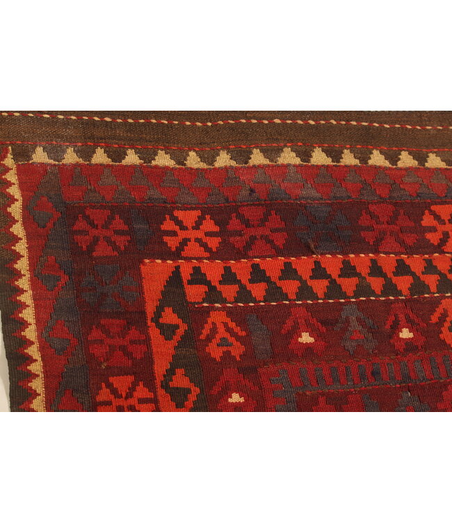 290x199cm Vintage Kelim teppich im alten Stil aus 100 % Wolle Maimana