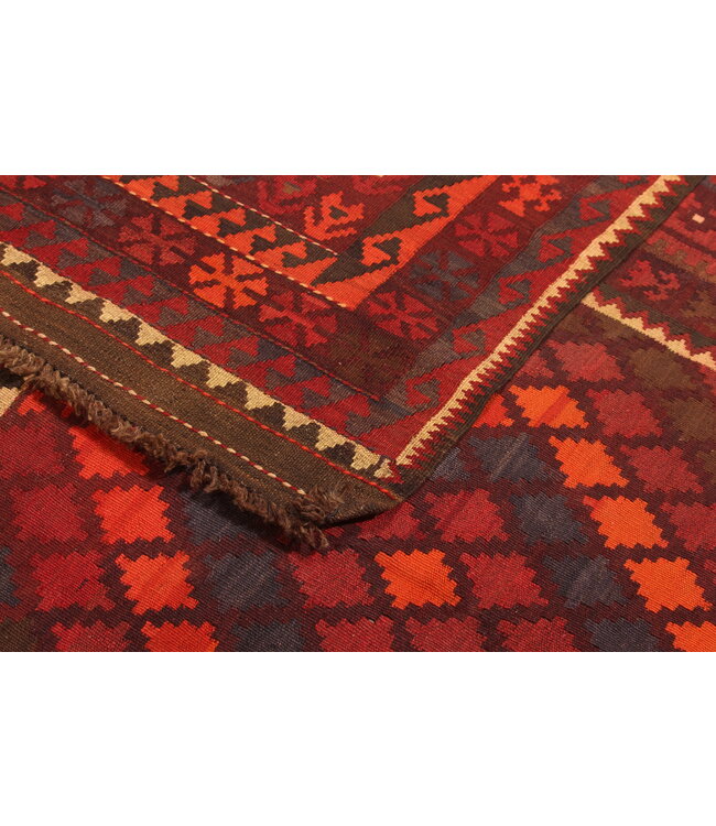 290x199cm Vintage Kelim teppich im alten Stil aus 100 % Wolle Maimana