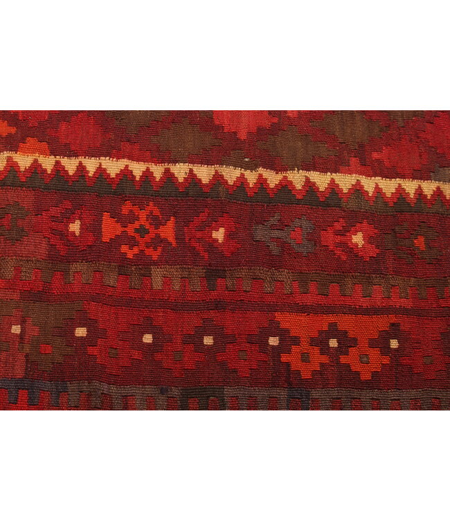 290x199cm Vintage Kelim teppich im alten Stil aus 100 % Wolle Maimana