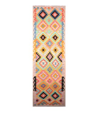 Kelimshop 302x81 cm Handgewebter Kelim Läufer Wollteppich Kelimshop 302x81 cm Handgewebter Kelim Läufer Wollteppich