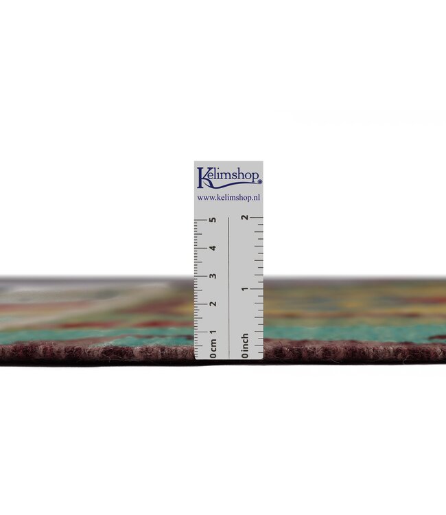 297x83 cm Handgeweven Kelim Loper  Wol  Vloerkleed Tapijt