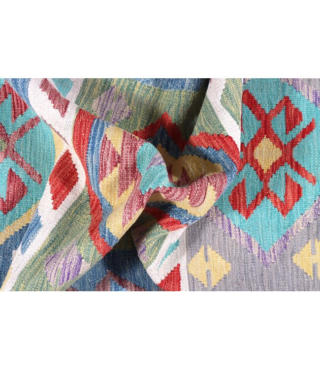 297x83 cm Handwoven Kelim Runner Wool Rug