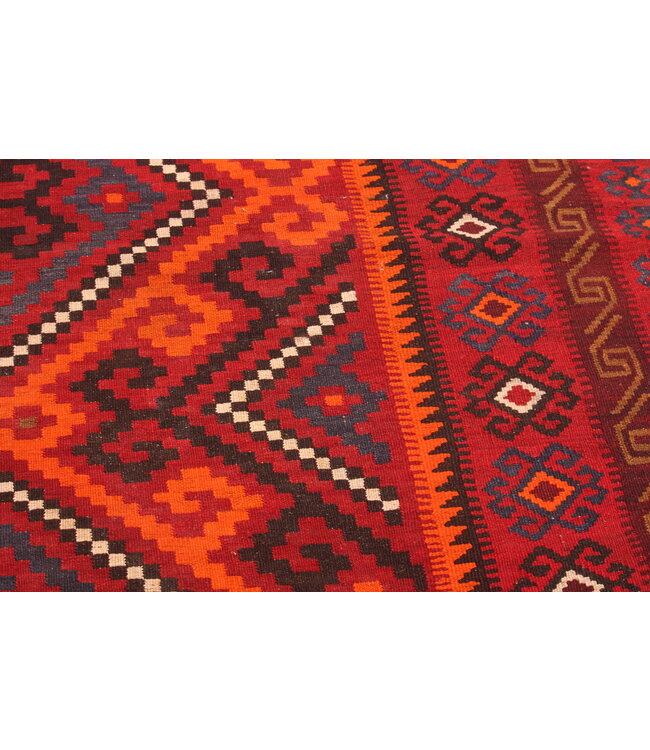 307x204cm Vintage Kelim teppich im alten Stil aus 100 % Wolle Maimana