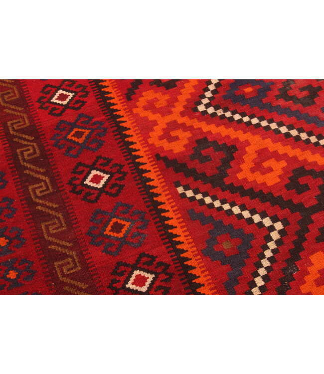 307x204cm Vintage Kelim Oude stijl 100% wollen Kelim Tapijt Maimana