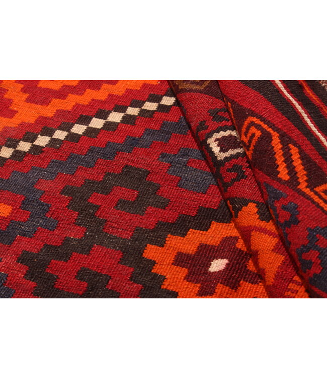 307x204cm Vintage Kelim Oude stijl 100% wollen Kelim Tapijt Maimana