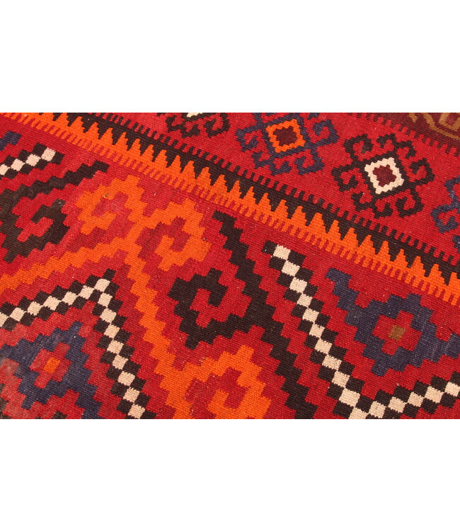 307x204cm Vintage Kelim teppich im alten Stil aus 100 % Wolle Maimana