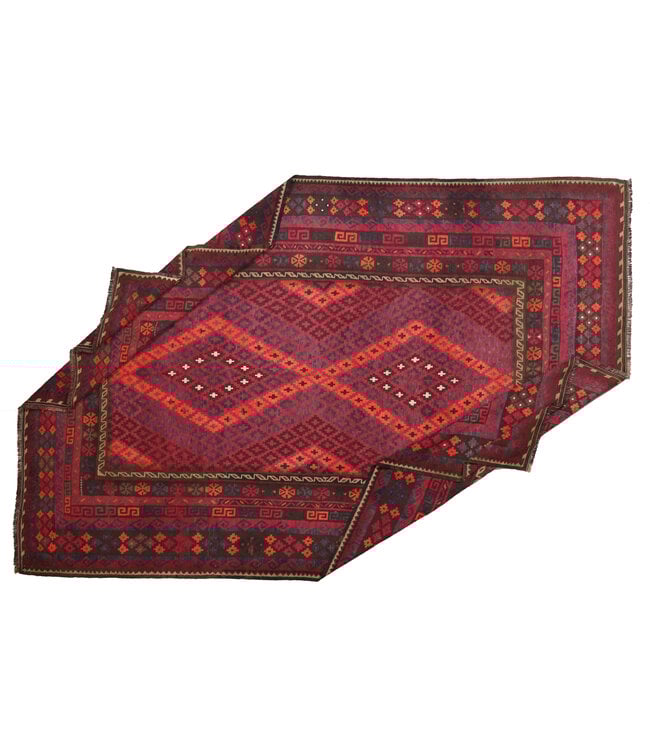 419x274cm Vintage Kelim Oude stijl 100% wollen Kelim Tapijt Maimana