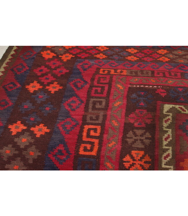 419x274cm Vintage Kelim Oude stijl 100% wollen Kelim Tapijt Maimana