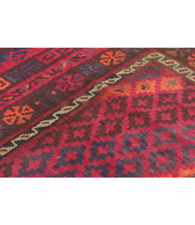 419x274cm Vintage Kelim teppich im alten Stil aus 100 % Wolle Maimana