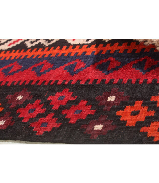 232x114cm Vintage Kelim Oude stijl 100% wollen Kelim Tapijt Maimana