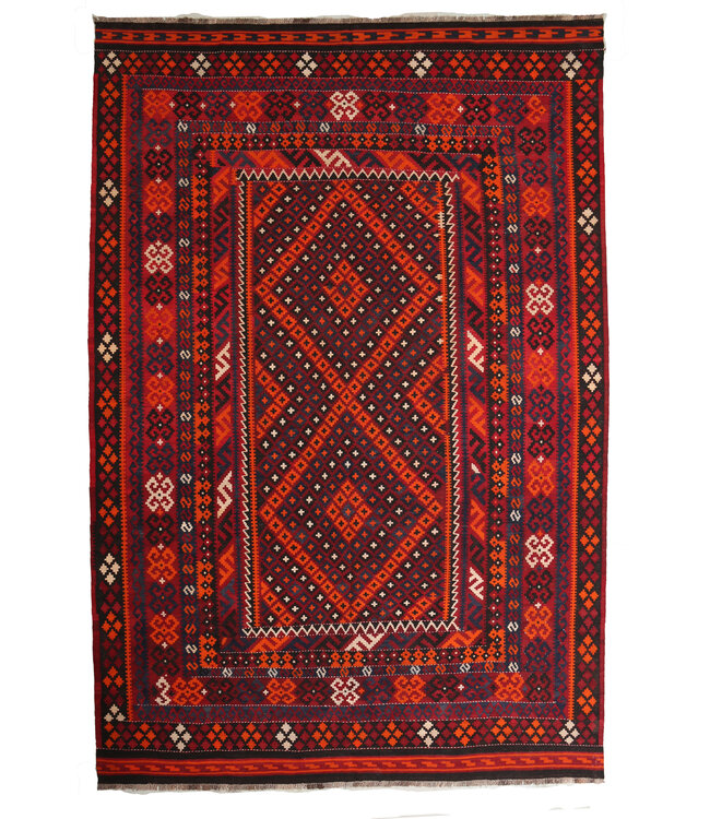 412x273cm Vintage Kelim teppich im alten Stil aus 100 % Wolle Maimana