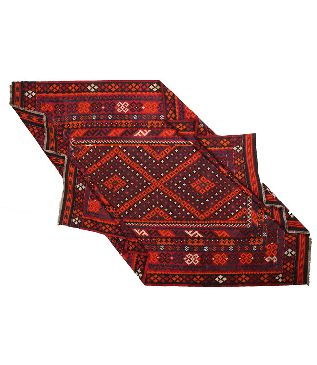 412x273cm Vintage Kelim teppich im alten Stil aus 100 % Wolle Maimana